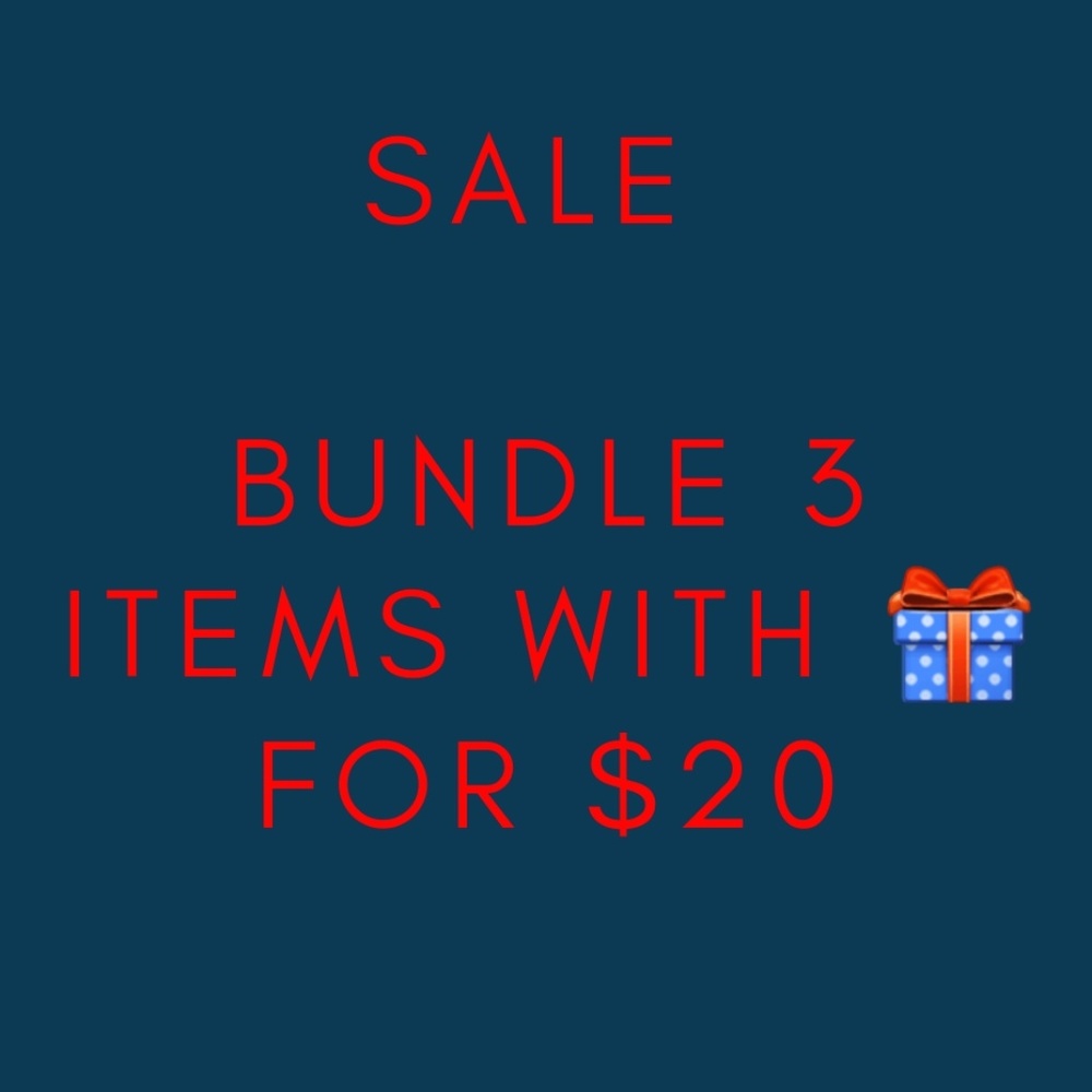 Bundle 3 items with 🎁 for $20